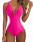 SUUKSESS Womens One Piece Tummy Control Swimsuit Crisscross Back Bathing Suits