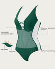 SUUKSESS Womens One Piece Tummy Control Swimsuit Crisscross Back Bathing Suits