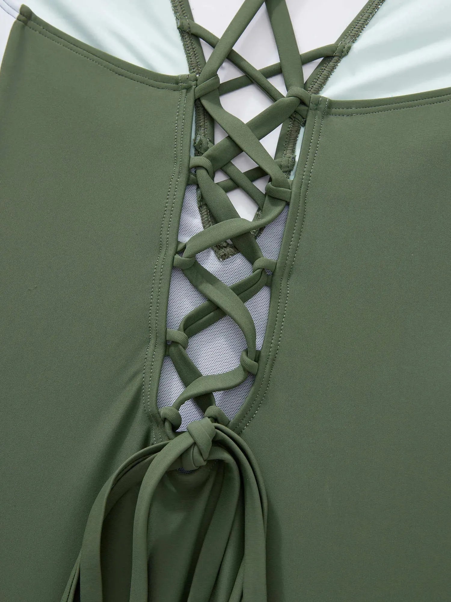 Crisscross Back &amp; Front Bathing Suit-Swimwear-SUUKSESS-SUUKSESS