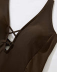 Crisscross Back & Front Bathing Suit-Swimwear-SUUKSESS-SUUKSESS