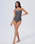 Crisscross Backless Bathing Suit