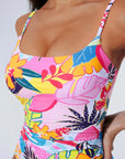 Crisscross Backless Bathing Suit