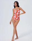 Crisscross Backless Bathing Suit