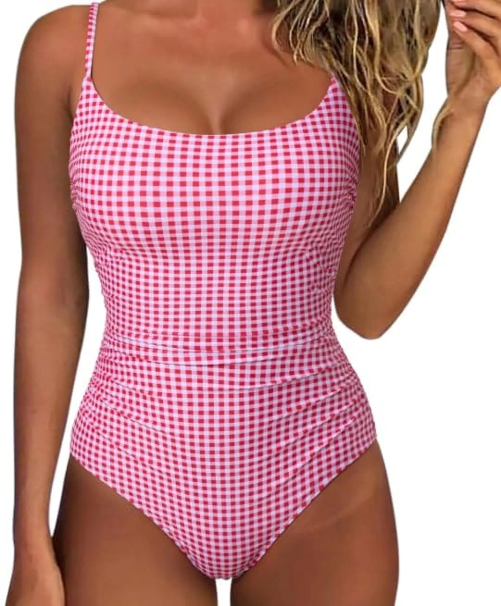Crisscross Backless Bathing Suit