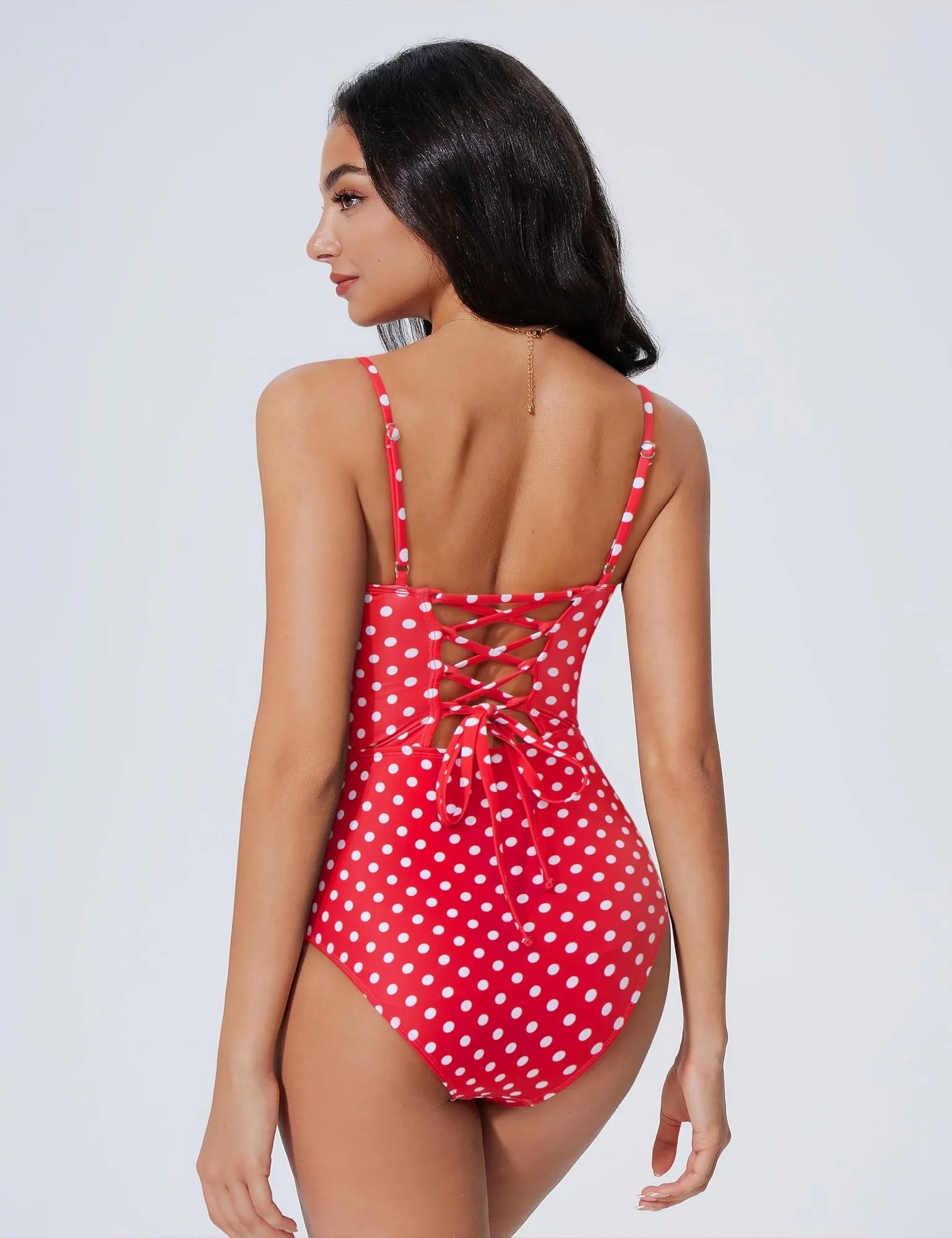 Crisscross Backless Bathing Suit