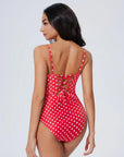 Crisscross Backless Bathing Suit