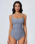 Crisscross Backless Bathing Suit