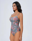 Crisscross Backless Bathing Suit