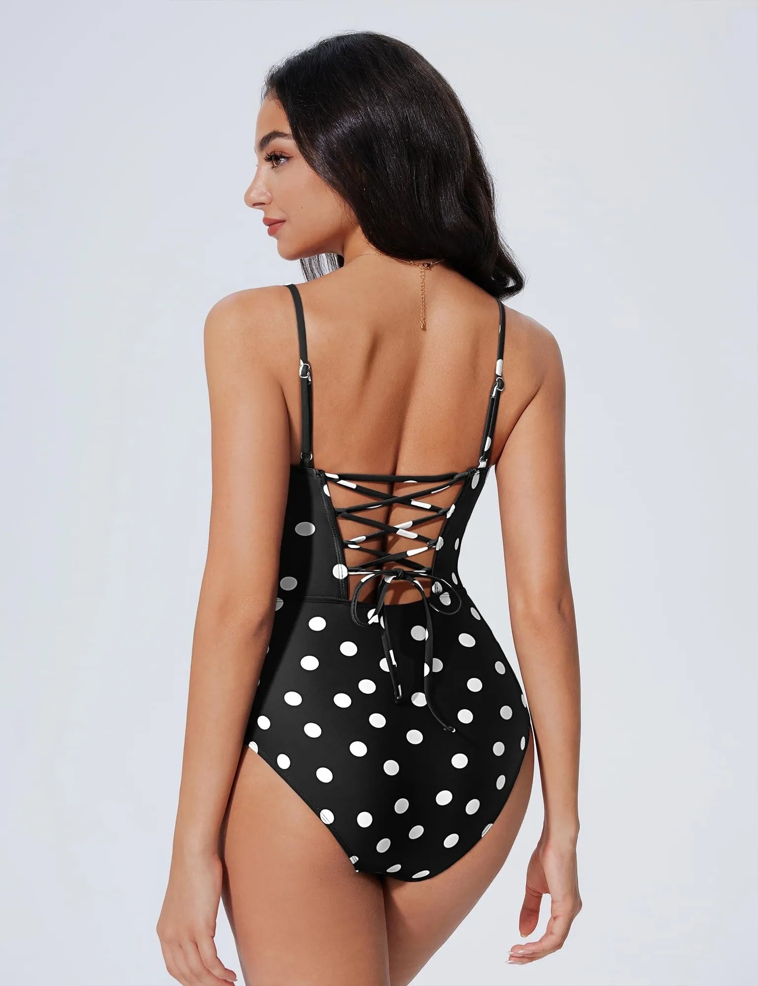 Crisscross Backless Bathing Suit