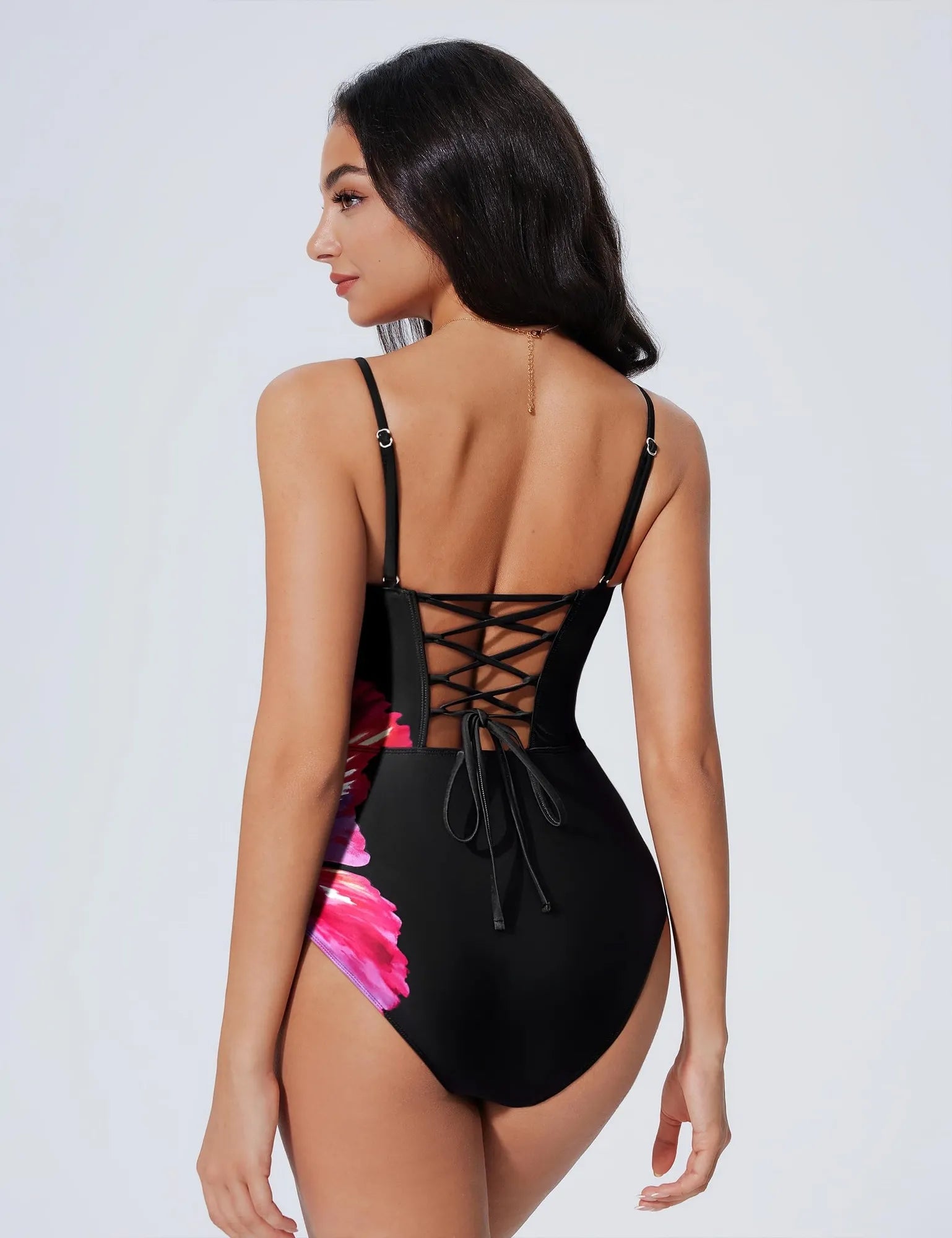 Crisscross Backless Bathing Suit
