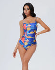 Crisscross Backless Bathing Suit