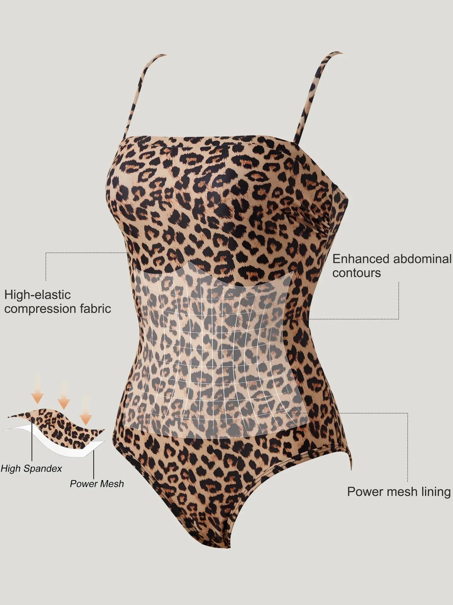 SUUKSESS Women One Piece Tummy Control Swimsuit Sexy Color Block Bathing Suit-SUUKSESS-SUUKSESS