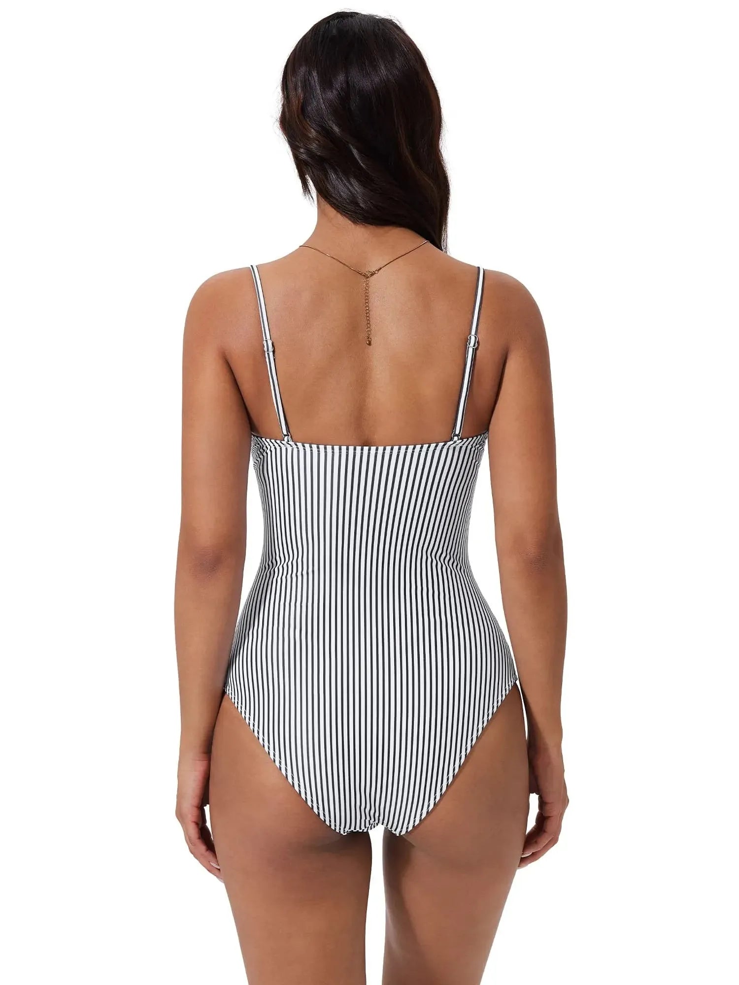 SUUKSESS Women Sexy One Piece Swimsuit Tummy Control Square Neck Bathing Suit-SUUKSESS-SUUKSESS