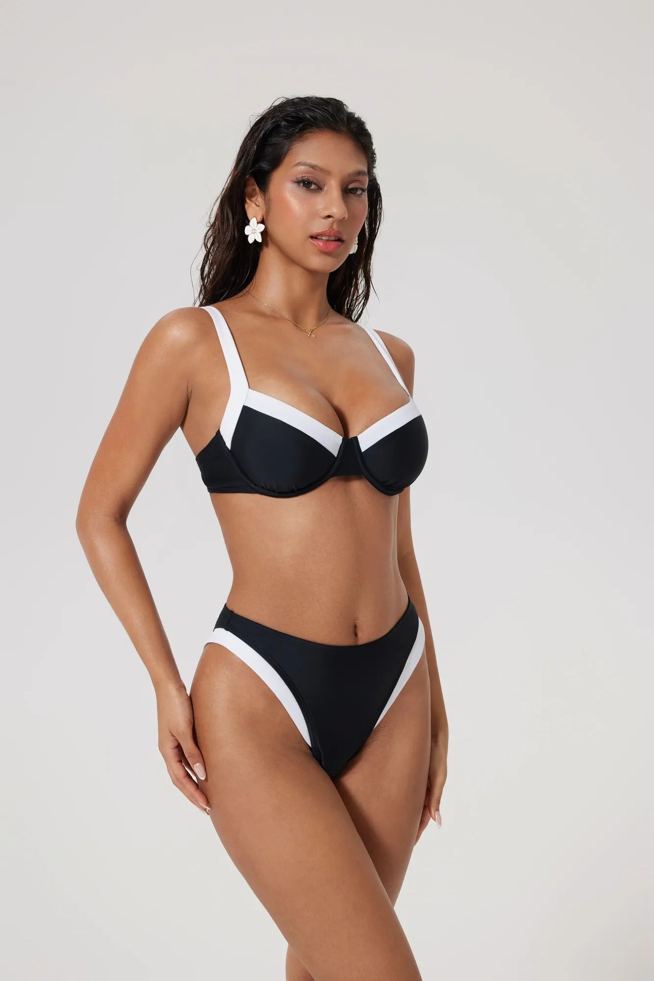 Color Block Underwire 2 Piece Swimsuit-SUUKSESS-SUUKSESS