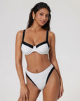 Color Block Underwire 2 Piece Swimsuit-SUUKSESS-SUUKSESS