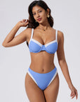 Color Block Underwire 2 Piece Swimsuit-SUUKSESS-SUUKSESS