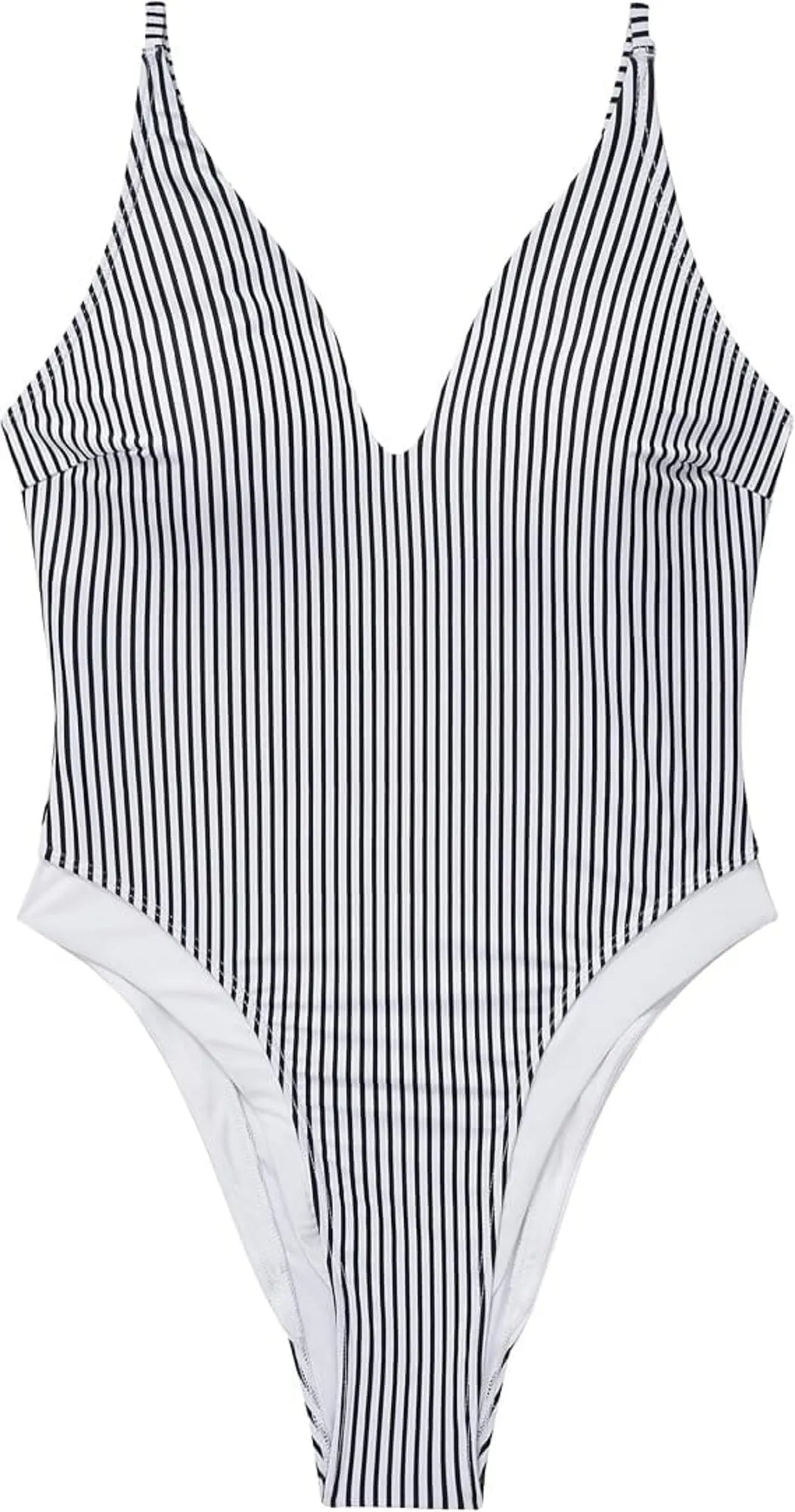 V Open Back One Piece Swimsuits