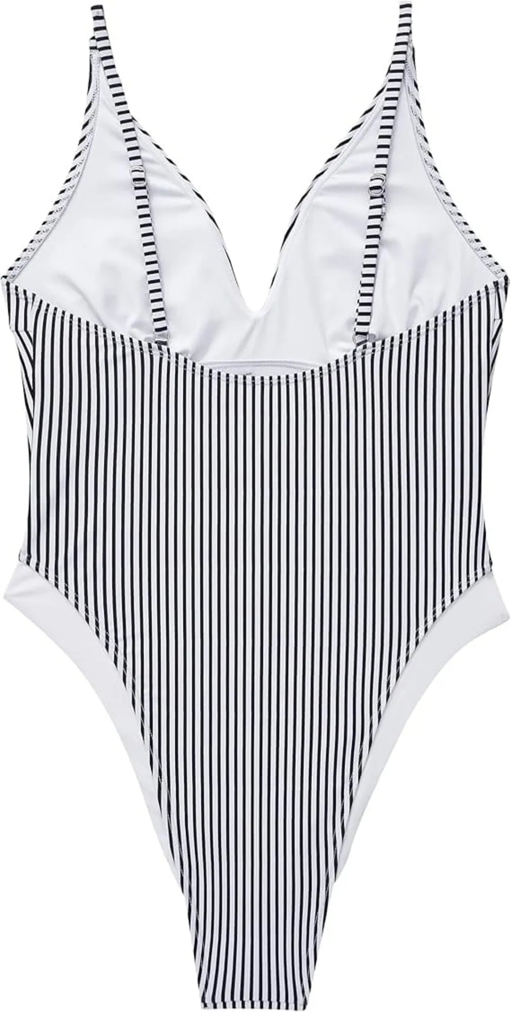 V Open Back One Piece Swimsuits