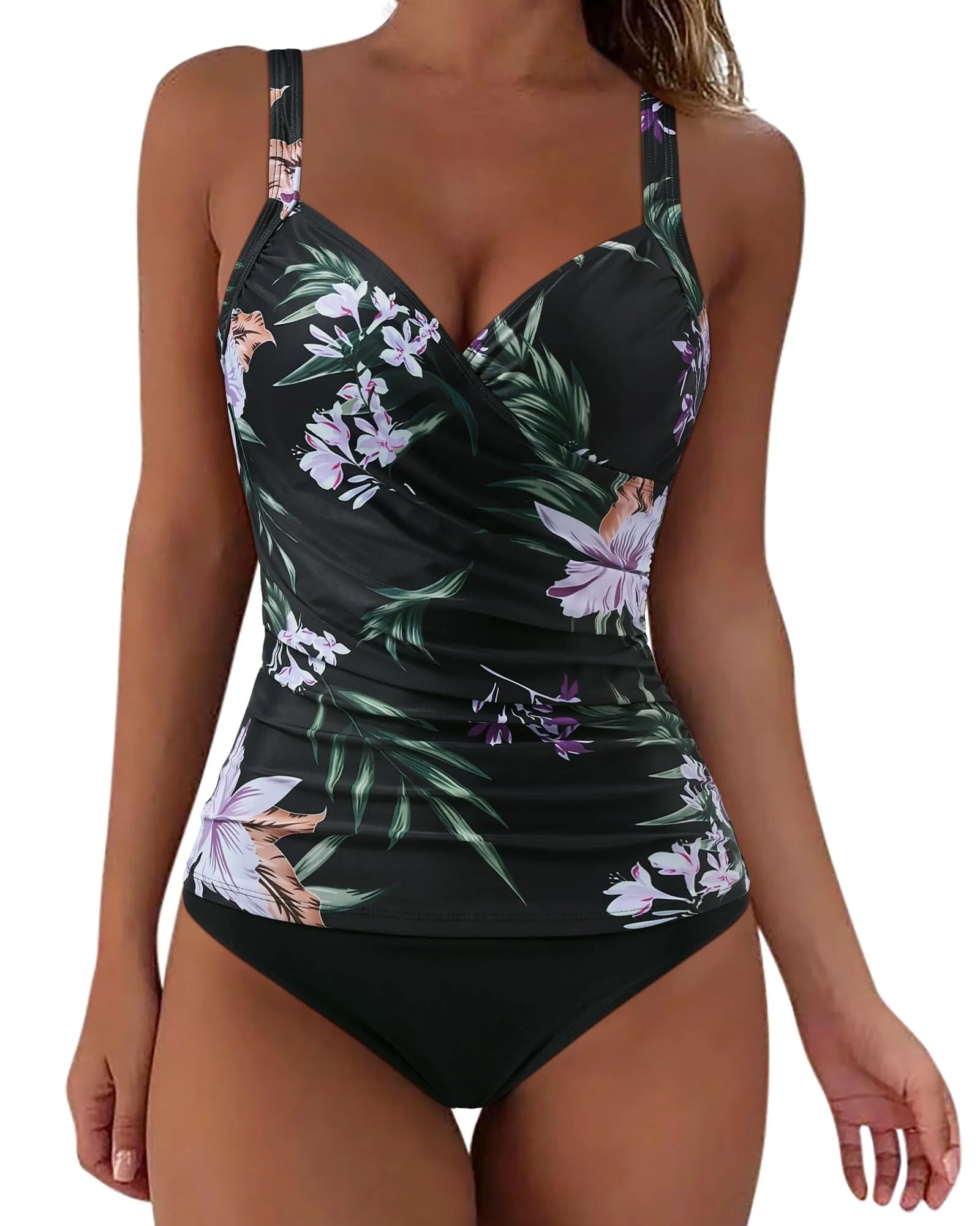 Sexy Twist Push Up Tankini Swimsuit