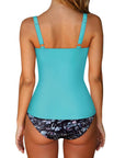 Sexy Twist Push Up Tankini Swimsuit