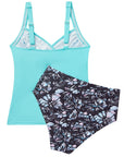 Sexy Twist Push Up Tankini Swimsuit