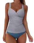 Sexy Twist Push Up Tankini Swimsuit