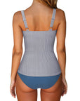 Sexy Twist Push Up Tankini Swimsuit