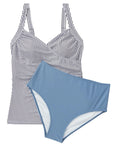 Sexy Twist Push Up Tankini Swimsuit