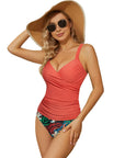 Sexy Twist Push Up Tankini Swimsuit-SUUKSESS-SUUKSESS