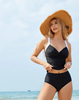 Sexy Twist Push Up Tankini Swimsuit-SUUKSESS-SUUKSESS