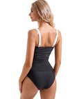 Sexy Twist Push Up Tankini Swimsuit-SUUKSESS-SUUKSESS