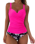Sexy Twist Push Up Tankini Swimsuit