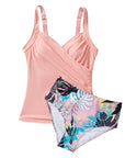 Sexy Twist Push Up Tankini Swimsuit