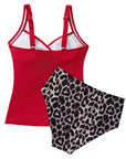 Sexy Twist Push Up Tankini Swimsuit