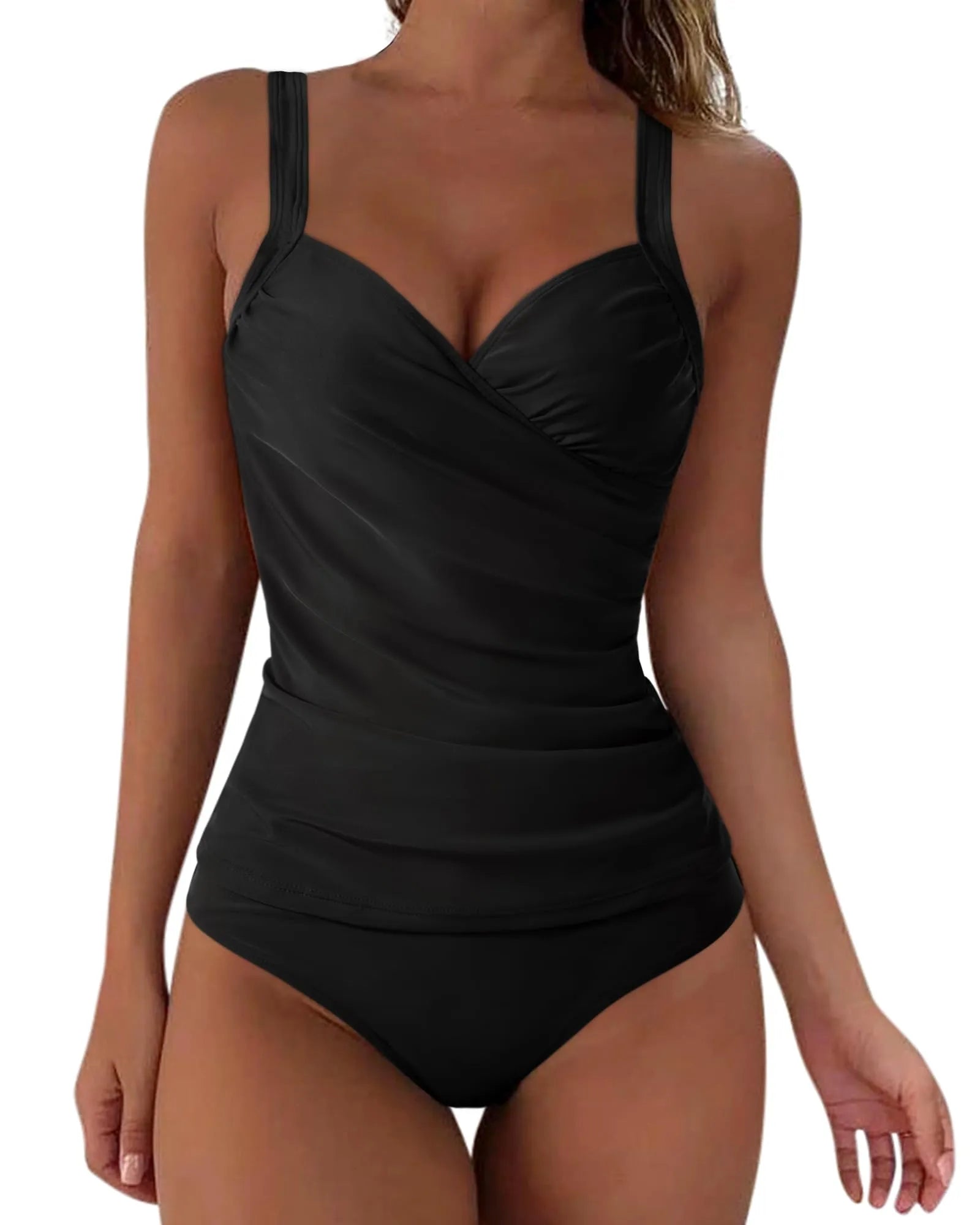 Sexy Twist Push Up Tankini Swimsuit