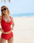 Sexy Twist Push Up Tankini Swimsuit-SUUKSESS-SUUKSESS