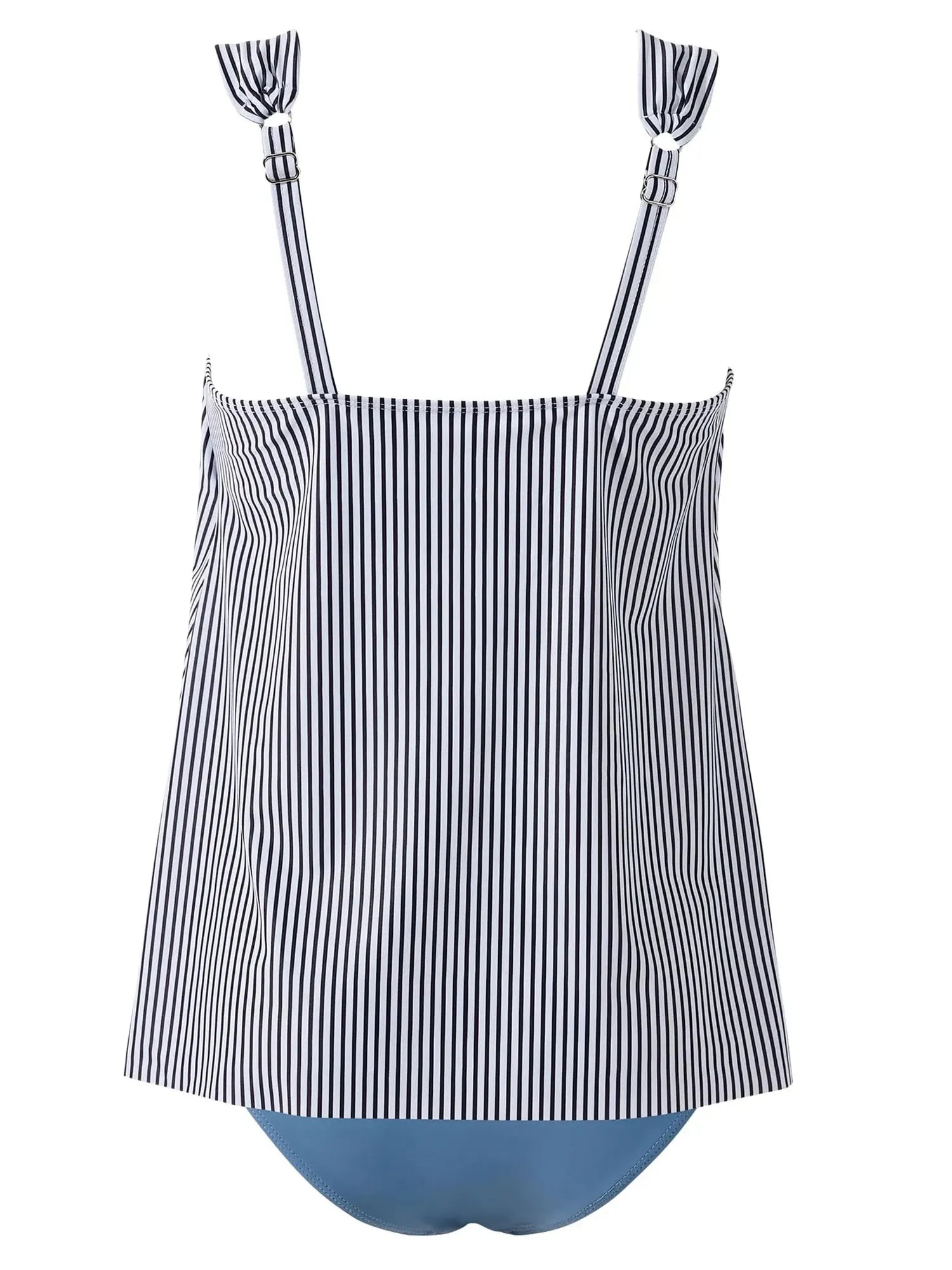 SUUKSESS Women Ruffle High Waisted Tankini Swimsuit Tummy Control Bathing Suit-SUUKSESS-SUUKSESS