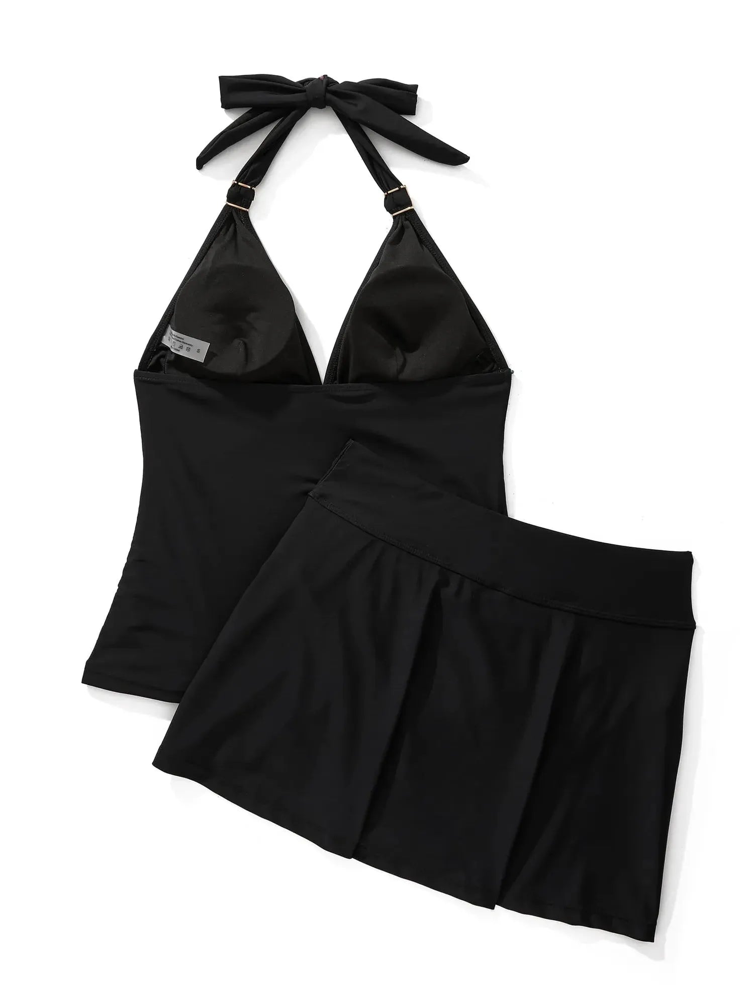 SUUKSESS Women Tummy Control Tankini Swimsuit Sexy Halter Bathing Suit 2 Piece-SUUKSESS-SUUKSESS