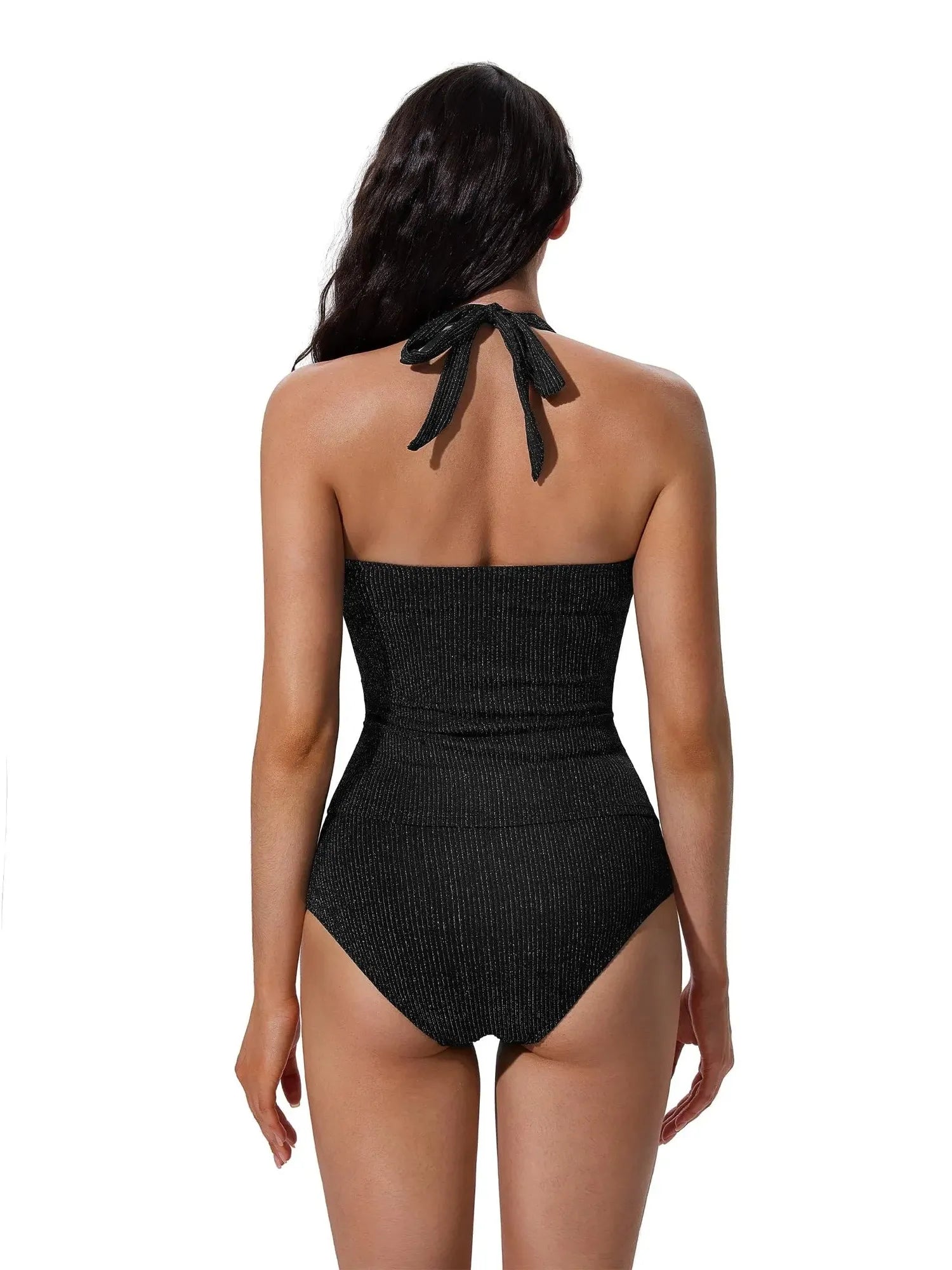 Halter Tankini 2 Piece Bathing Suits-SUUKSESS-SUUKSESS