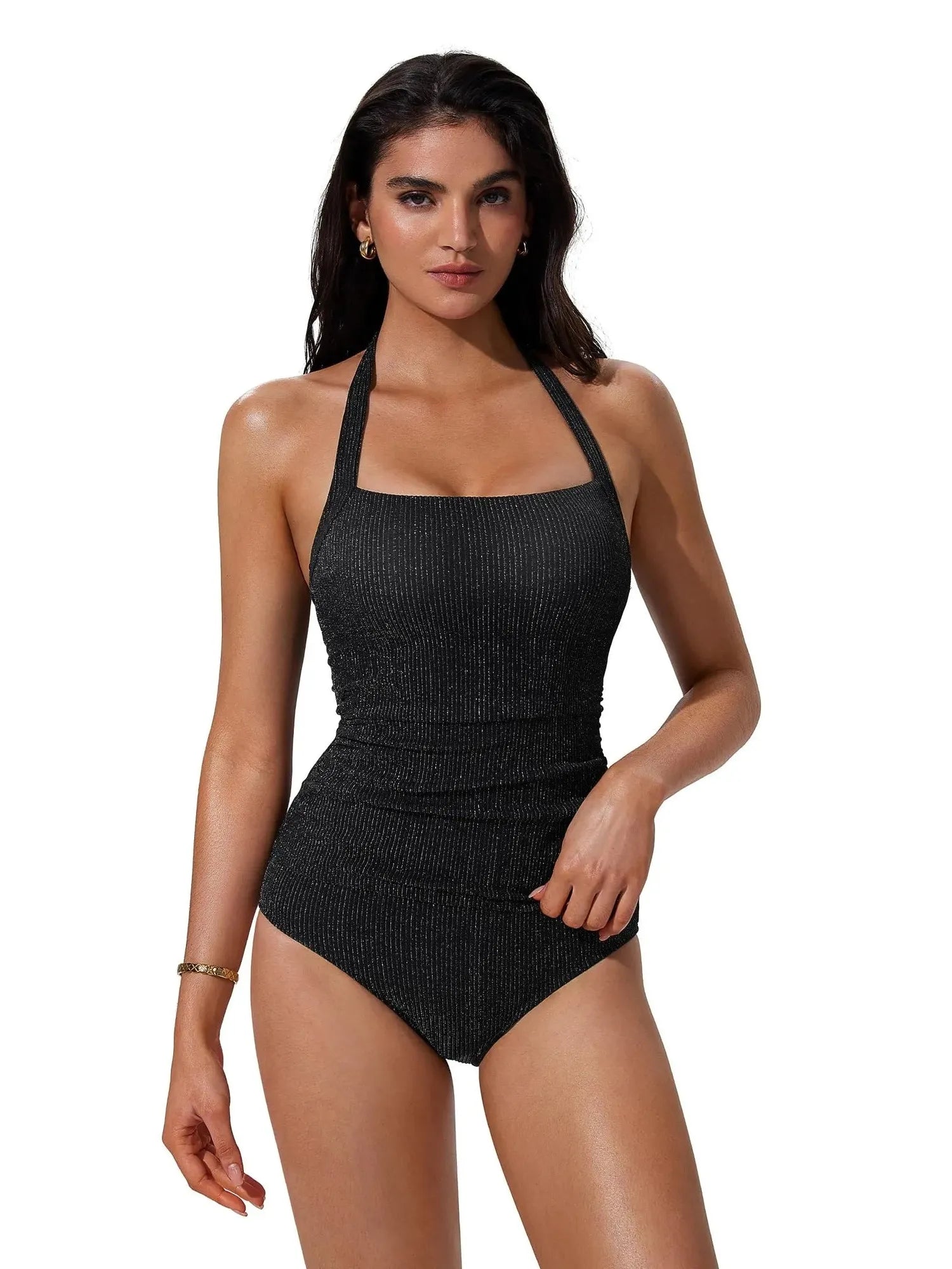 Halter Tankini 2 Piece Bathing Suits-SUUKSESS-SUUKSESS