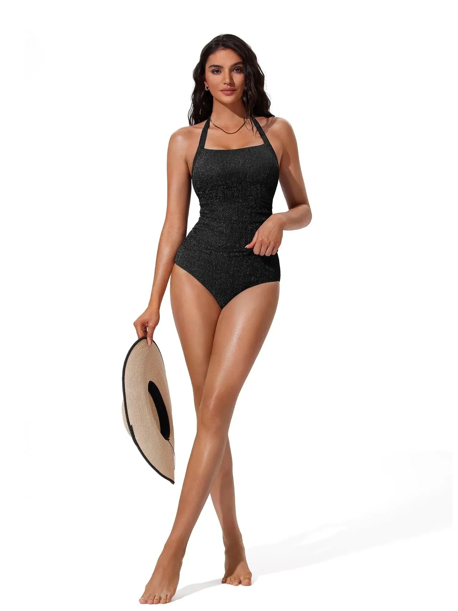 Halter Tankini 2 Piece Bathing Suits-SUUKSESS-SUUKSESS