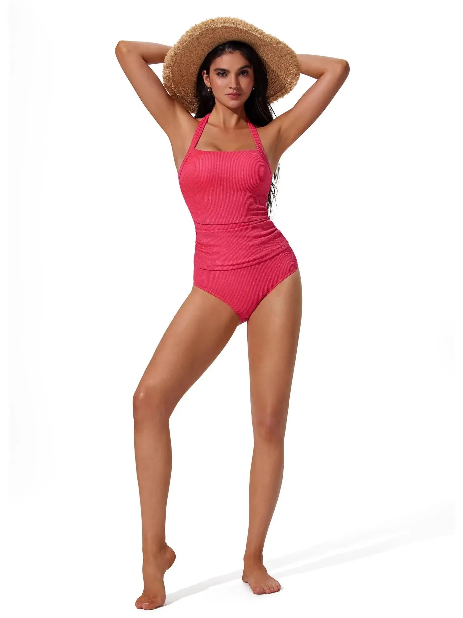 Halter Tankini 2 Piece Bathing Suits-SUUKSESS-SUUKSESS
