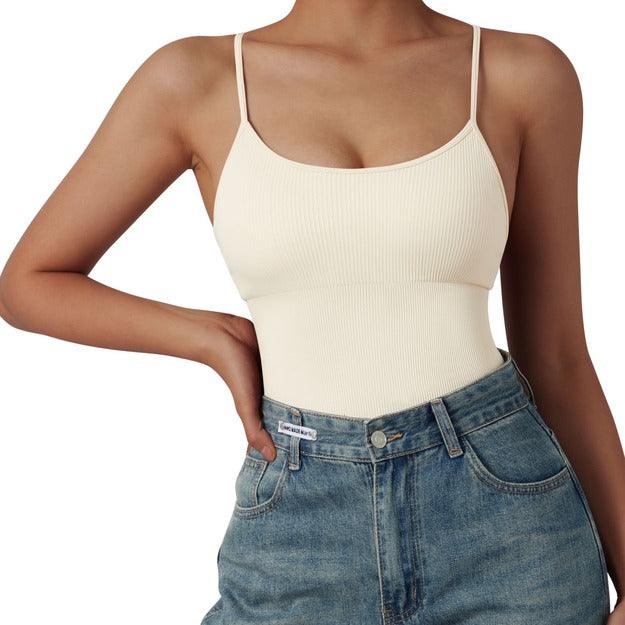 Ribbed Cami Bodysuit-SUUKSESS