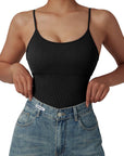 Ribbed Cami Bodysuit-SUUKSESS
