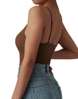 Ribbed Cami Bodysuit-SUUKSESS