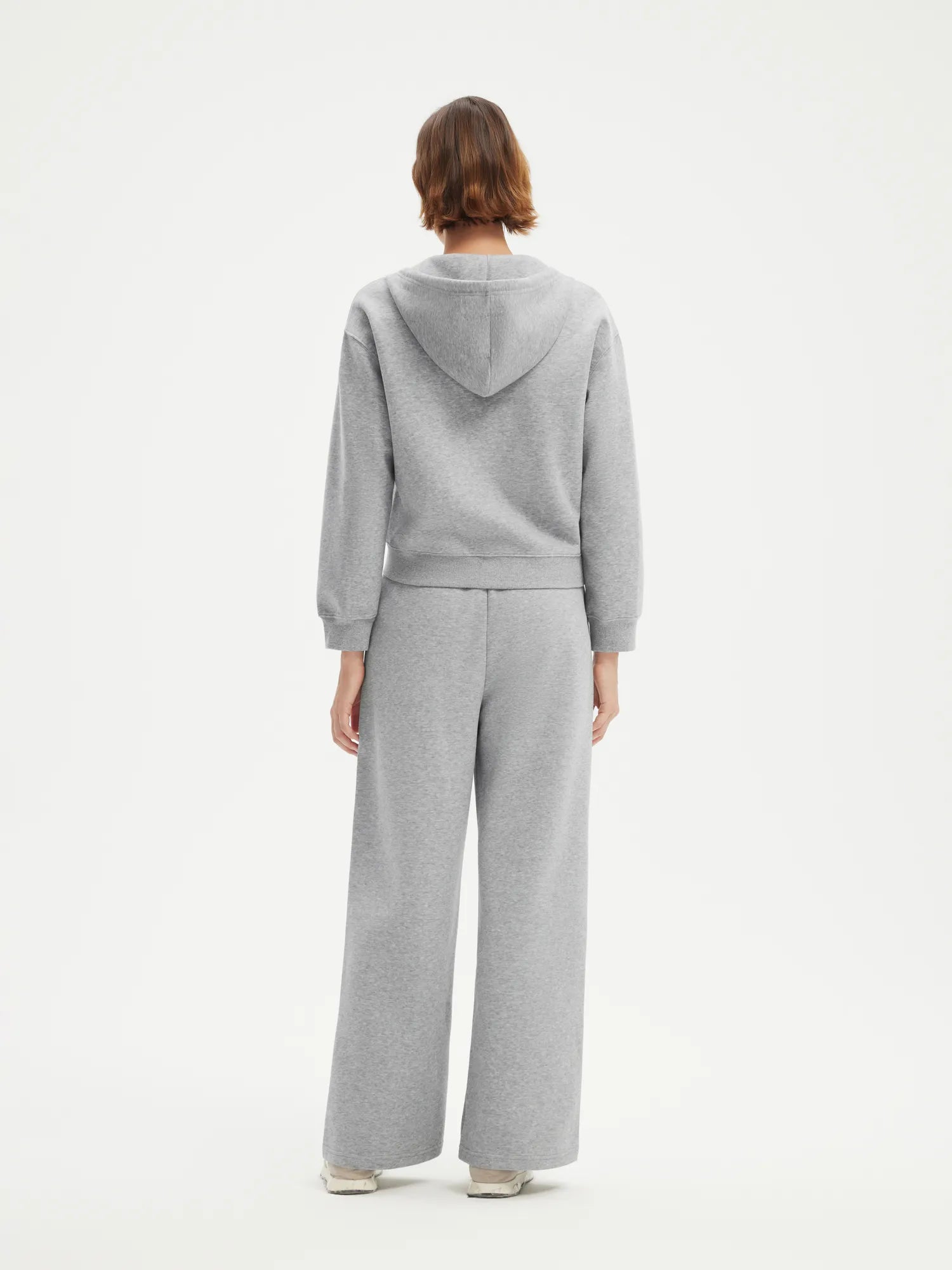 SUUKSESS Womens 2 Piece Outfits Zip Up Hoodie Sweatshirt Tracksuit Straight Wide Leg Sweatpant Lounge Matching Sets-SUUKSESS-SUUKSESS