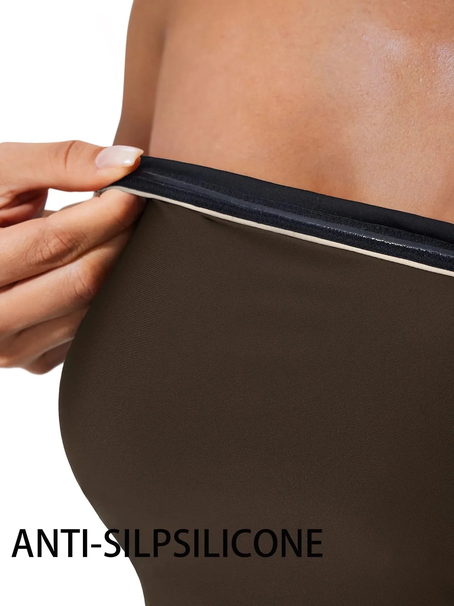 SUUKSESS Women One Piece Tummy Control Swimsuit Strapless Bandeau Bathing Suit-SUUKSESS-SUUKSESS