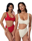 Backless With O-Ring One Piece  Swimsuit