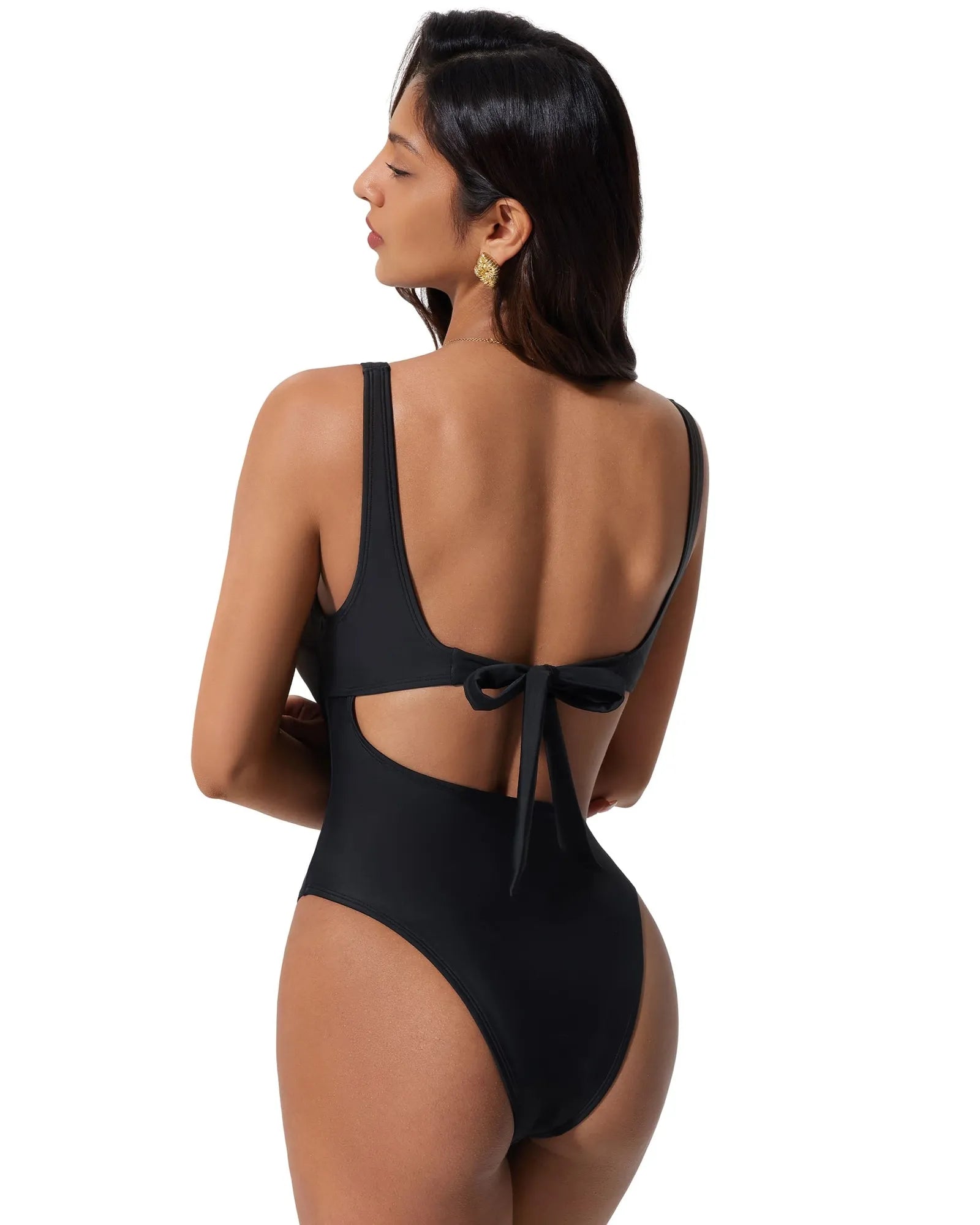 Backless With O-Ring One Piece  Swimsuit