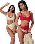 Backless With O-Ring One Piece  Swimsuit
